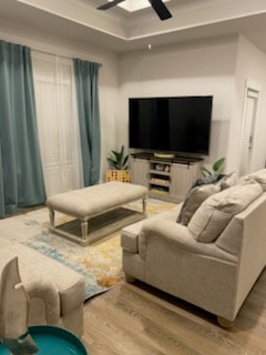 Clean and tidy living room ready for guests